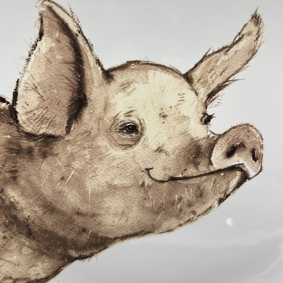 Love Pigs?! Adorable Farm Animal Plates for Decor - Pigs Only - Picture 2 of 7